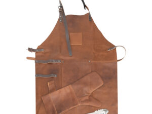 Set asador de cuero de búfalo 14 H72 5 1