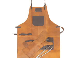 Set asador de cuero de búfalo 14 H73 5 3