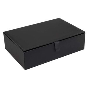 Multijuegos caja PU negro personalizable, vista 3