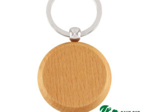 Llavero redondo de madera