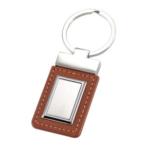 Llavero cuero metal personalizable