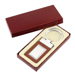 Llavero cuero metal personalizable, vista 2