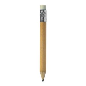 L&aacute;piz grafito corto personalizable, vista 3