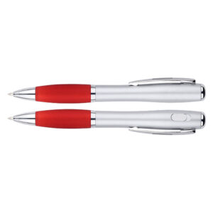 Bol&iacute;grafo con linterna LED personalizable, vista 3