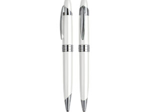 Bolígrafo metálico blanco perla 5 Bolígrafo metálico blanco perla personalizable, vista 3