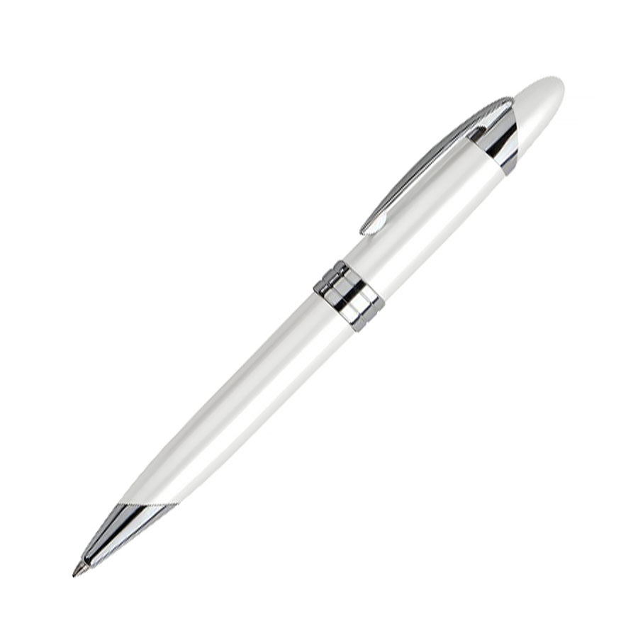 Bolígrafo metálico blanco perla 1 Bolígrafo metálico blanco perla personalizable