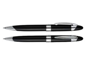 Bolígrafo metálico black pearl 5 Bolígrafo metálico black pearl personalizable, vista 3