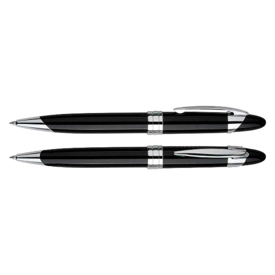 Bolígrafo metálico black pearl 3 Bolígrafo metálico black pearl personalizable, vista 3