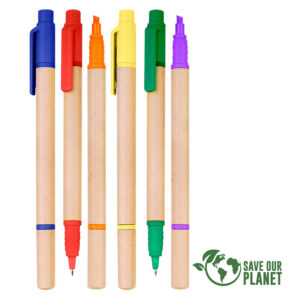 Bolígrafo eco con destacador personalizable