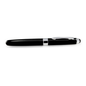 Bol&iacute;grafo roller negro personalizable, vista 2