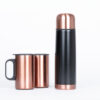 Set termo 1/2 L + 2 tazones encobrizados