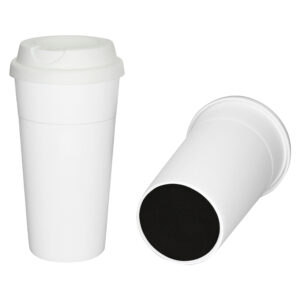 Vaso blanco para caf&eacute; personalizable, vista 2