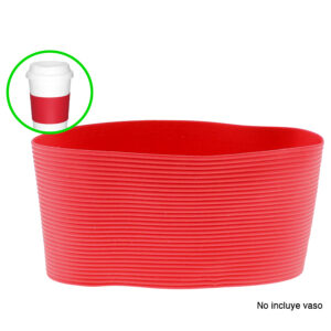 Grip de Silicona 10 Grip de silicona personalizable, color rojo