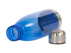 Botella pl&aacute;stica tapa acero inoxidable personalizable, vista 4