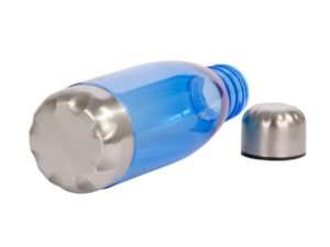 Botella pl&aacute;stica tapa acero inoxidable personalizable, vista 5