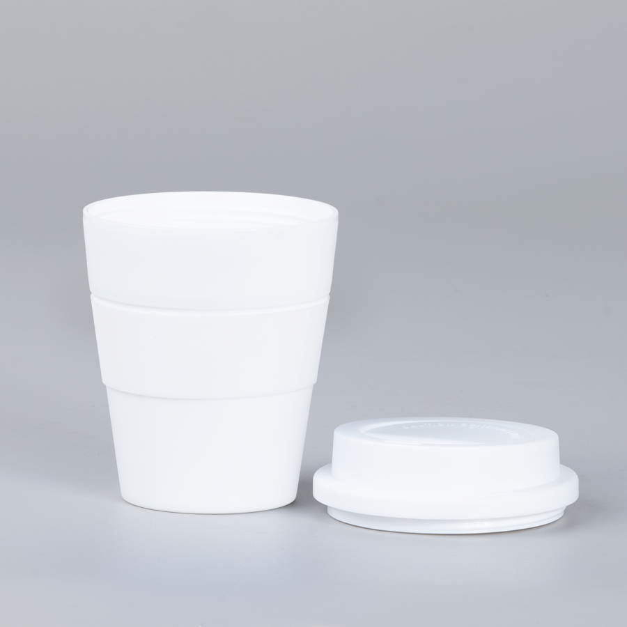 Mug Express Cup White 356cc con banda silicona 4 Mug Express Cup White 356cc con banda silicona - Imagen 4