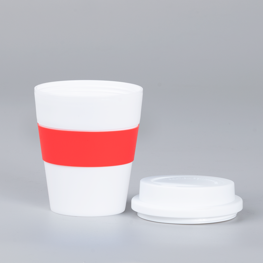 Mug Express Cup White 356cc con banda silicona 7 Mug Express Cup White 356cc con banda silicona - Imagen 7
