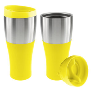 Mug no termico personalizable, color amarillo