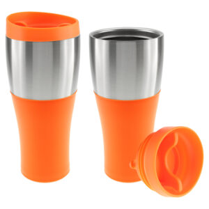 Mug no termico personalizable, color naranjo