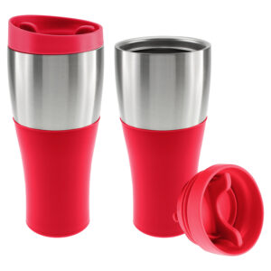 Mug no termico personalizable, color rojo