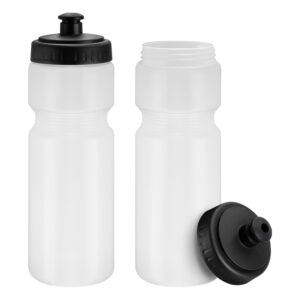 Botella plástica 11 Botella plástica personalizable, color blanco