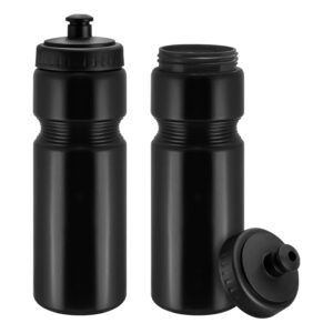 Botella plástica 17 Botella plástica personalizable, color negro
