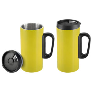 Coffee mug slim 17 Coffee mug slim personalizable, color amarillo