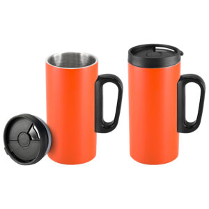 Coffee mug slim 16 Coffee mug slim personalizable, color naranjo