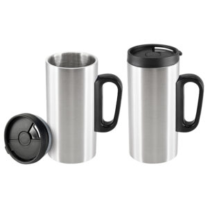 Coffee mug slim 12 Coffee mug slim personalizable, color plateado