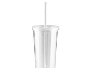 Vaso plástico doble pared aislante 600cc