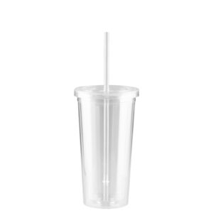 Vaso plástico doble pared aislante 600cc personalizable