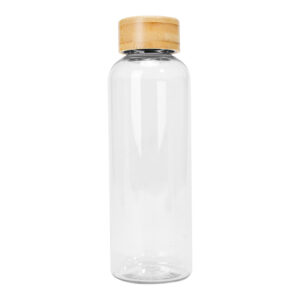 Botella pet tapa bamboo 5 Botella pet tapa bamboo personalizable, vista 2