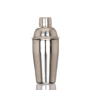 Coctelera metálica plateada silver 500cc personalizable