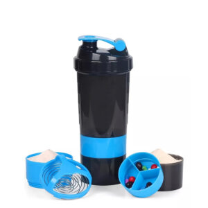 Vaso gym para batidos proteína shake, con 4 compartimentos. personalizable