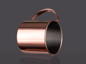 Tazón metálico Encobrizado Copper 1/2 L 17 M96 44 07 1