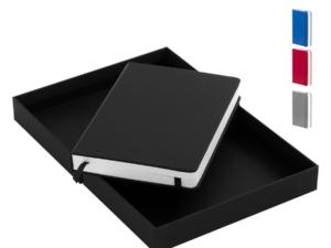 Cuaderno Roma con tapa dura de Eco-Cuero y 196 hojas.