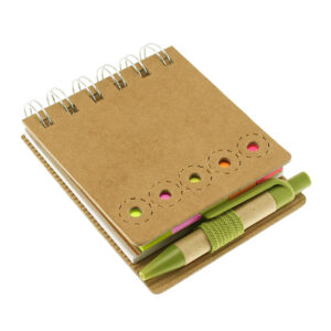 Memo set eco c/bolígrafo 5 Memo set eco c/bolígrafo personalizable, cerrada