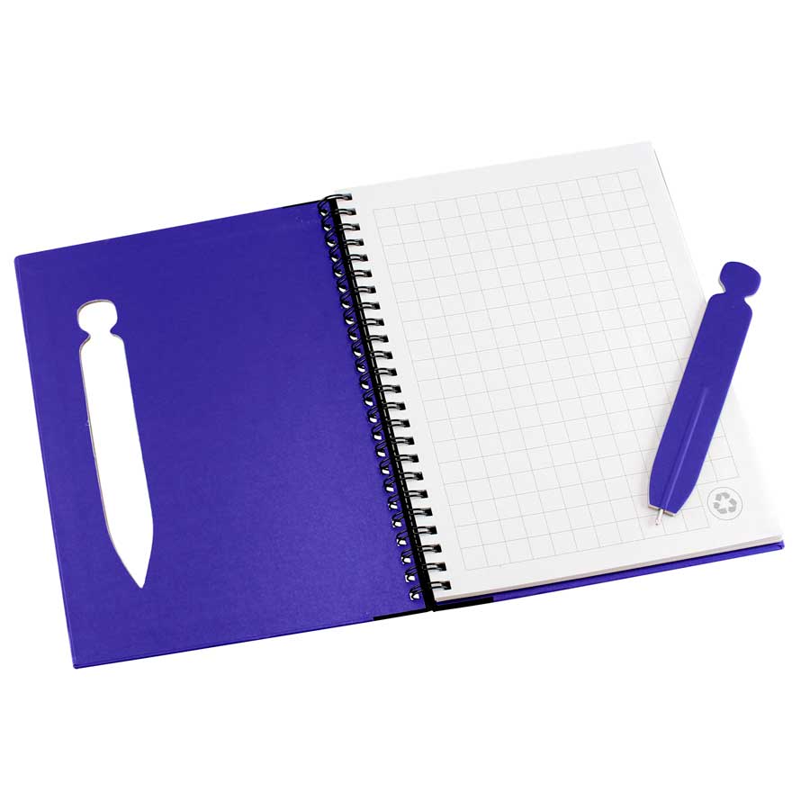 Cuaderno ecológico tapa dura 9 Cuaderno ecológico tapa dura personalizable, vista 9