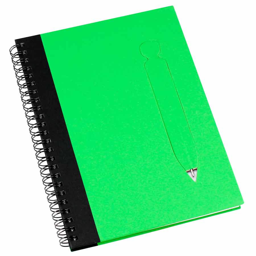Cuaderno ecológico tapa dura 6 Cuaderno ecológico tapa dura personalizable, vista 6