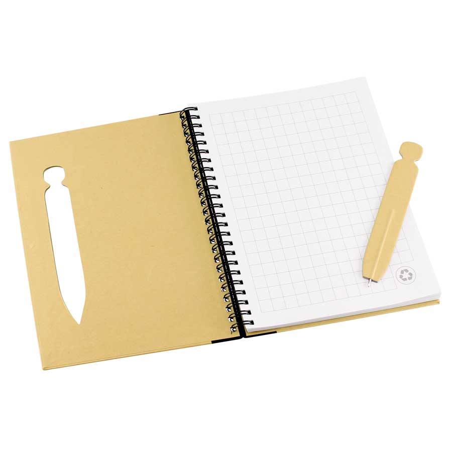 Cuaderno ecológico tapa dura 7 Cuaderno ecológico tapa dura personalizable, vista 7