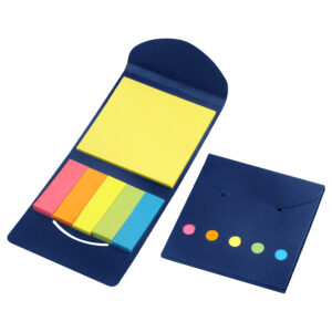 Porta post it ecol&oacute;gico personalizable, color azul