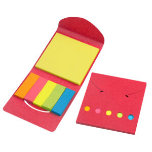 Porta post it ecol&oacute;gico personalizable, color rojo