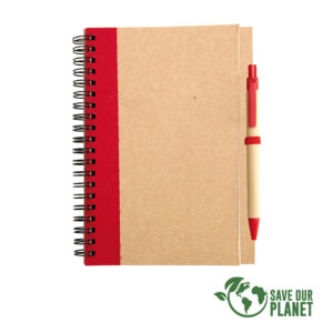 Libreta ecológica 1/2 oficio con lápiz personalizable