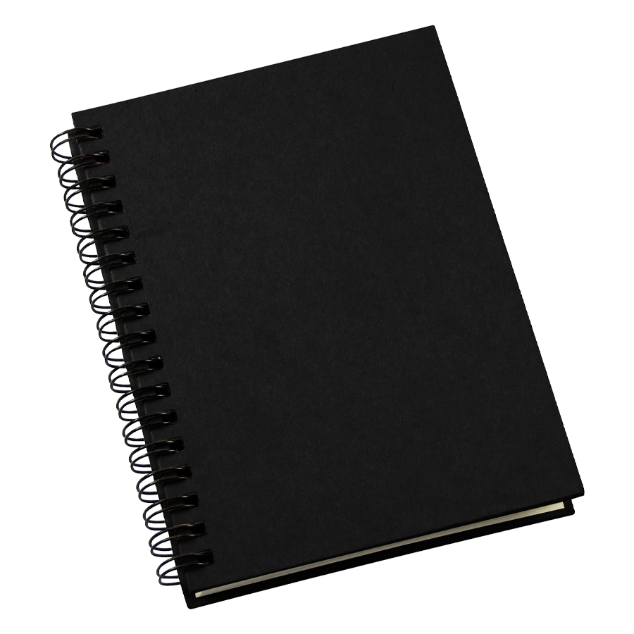 Libreta ecológica tapa dura 4 Libreta ecológica tapa dura personalizable, color negro
