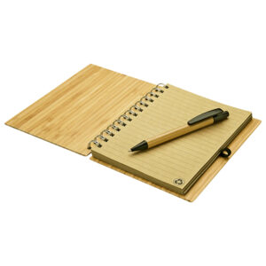 Cuaderno de Bamboo personalizable, abierta
