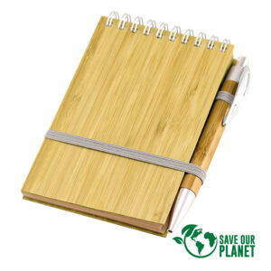 Croquera ecológica bamboo personalizable