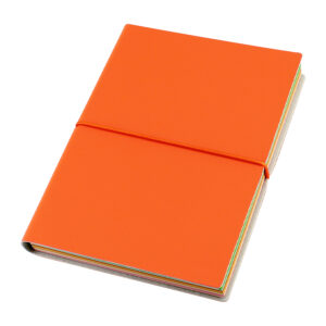Libreta de PU high class 11 Libreta de PU high class personalizable, color naranjo