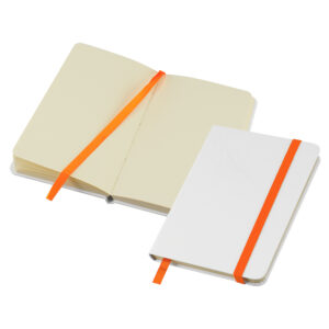 Libreta whiteskine 8 Libreta whiteskine personalizable, color naranjo