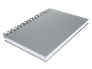 Cuaderno matemáticas tapa dura plateada. 6 Cuaderno matemáticas tapa dura plateada. personalizable, vista 3