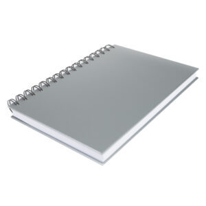Cuaderno matemáticas tapa dura plateada. 6 Cuaderno matemáticas tapa dura plateada. personalizable, vista 3
